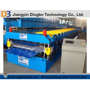 Hydraulic Uncoiler Machine Roof Panel Roll Forming Machine with PLC Vector