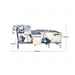 High Efficiency Vegetable Washing Machine Manual Big Size