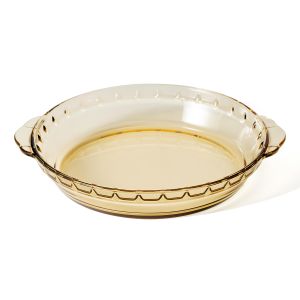 China Amber Color High Borosilicate Glass Baking Dish Oven Safe Microwave and Dishwasher Safe Bakeware on sale