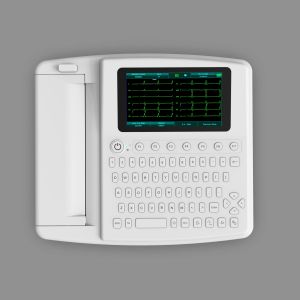Touch Screen Full Keyboard Electrocardiogram ECG Machine 12 Channel 12 Lead With