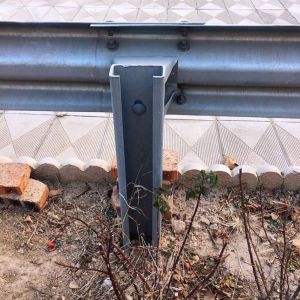 Customized Hot Dip Galvanized Highway Guardrail Steel C Post for Roadway Safety