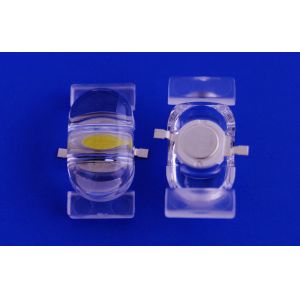 PMMA optical or PC Led street single lens , Led Optical Lens for 1W 3W Edison