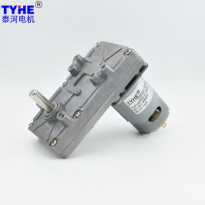 Metal Gearbox 6V 300Rpm 12V DC Right Angle Gear Motor With 8mm Dual Shaft