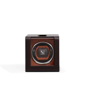 Personalized Luxury Decorative Boxes Leather Wooden Automatic Watch Winder Case