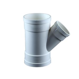 Y Tee Cross Pipe Fittings 0.2mpa For PVC Drainage Water Professional