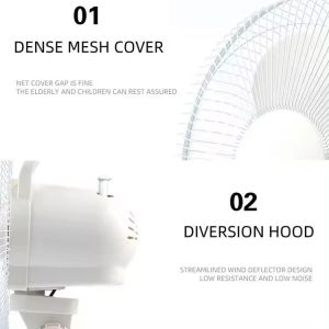 Multifunctional High Speed Electric Solar Rechargeable Fan 3 Blades