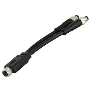 Cheap Sensor IP68 M12 Y Slitter 3 - 12 Pins Female Male Waterproof Cable Connector for sale