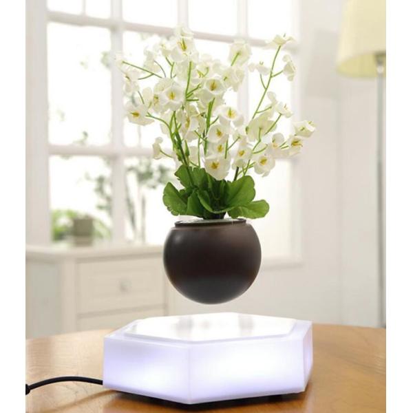 Quality Levitating Air Bonsai Pot Rotation Planters Magnetic Levitation Suspension Flower Floating Pot Potted Plant Desk Decor wholesale