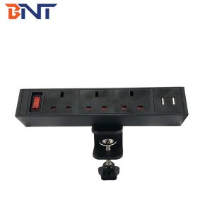 Rectangle power data center media conference table top socket with clip