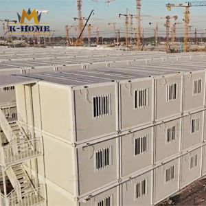 3 Floors Flat Pack Modular Green Container Camp Buildings