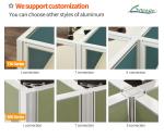Customizable Screen Partition Work Position with 1.5mm Frame Thickness and
