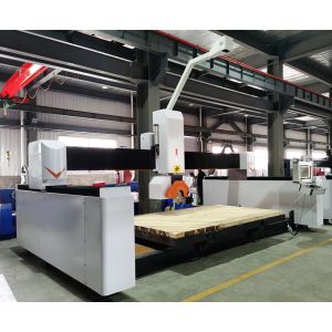 Automatic 380V Cnc Stone Cutting Machine Five Axis For Granite With Nc Studio