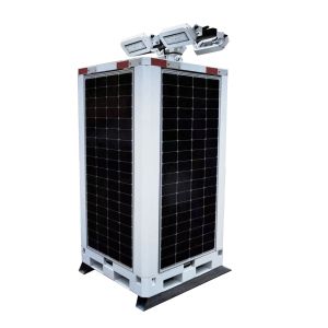 Cube Off Grid Solar System Tower Solar Light Tower With 4*230 Solar Panels For