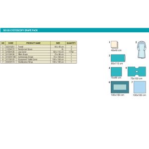 Top Quality Sterile Urology Cystoscopy Drape Pack for OR use