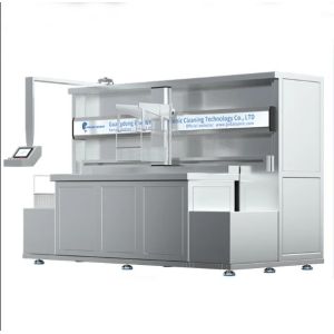 Cheap Customizable Three Tanks PLC Automatic Mechanical Arm Industrial Ultrasonic Cleaner for sale