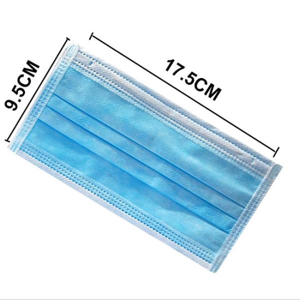 Quality Outdoor 17.5x9.5cm Meltblown Earloop Surgical Face Mask wholesale