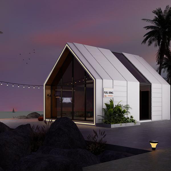 Outdoor Prefab Capsule House Minimalist Technological Aesthetics Space Capsule Spire Cabin