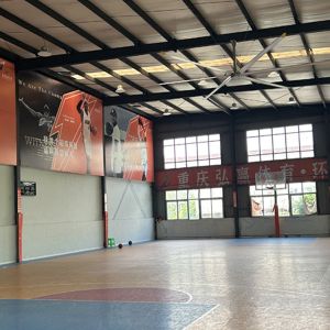 24FT PMSM Brushless Motor HVLS Industrial Ceiling Fan for Basketball Courts