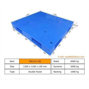 Cheap Blue Stackable Plastic Pallet With Minimum Order Quantity Of 450pcs for sale