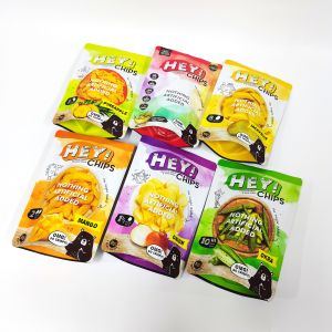 Matte finish foil lined barrier smell proof resealable stand up zipper food