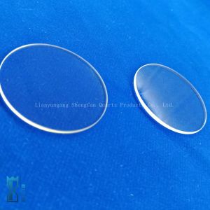 Customized Circular Quartz Plate Transparent Glass Sheet High Temperature