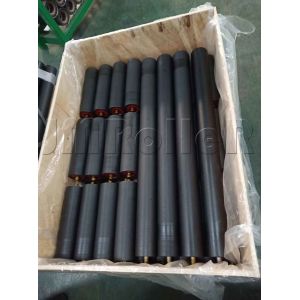 Heavy Load Conveyor Systems Reinforced HDPE Roller With HRB And Impact Absorbing