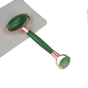 Noiseless Amethyst White Face Roller Quartz Double Sided Jade Roller