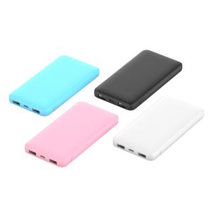 No Scratches 218.5g 136mm Portable Dual USB Power Bank