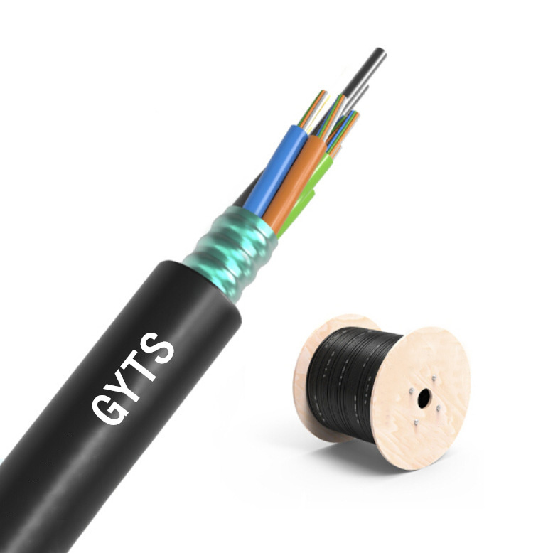 Customized Cores Outdoor Armored Fiber Optic Cable with OM1-OM4 Fiber and