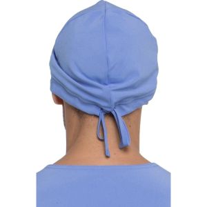 Sweatband Adjustable Tie Disposable Scrub Caps With Button