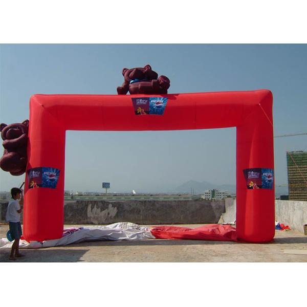 High Tear Strength Golden Inflatable Gantry Fire Resistance / Waterproof