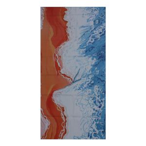 Microfiber Suede Waffle Weave Drying Towel Mens Towel Poncho Custom Design Print