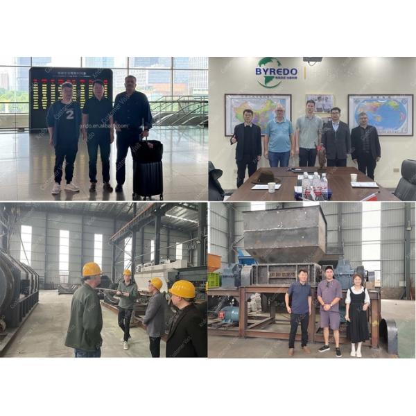 220Kw Twin Shaft Shredder Aluminum Metal Recycling Machine Automatic 7