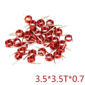 Hot selling coilcraft inductor 3.5*7.5t*0.7 Copper Wire Hollow Coil Inductance 3