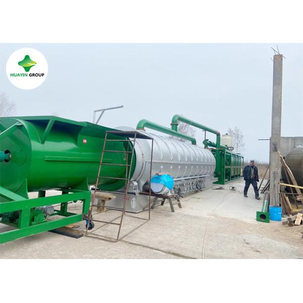 Quality Horizontal Rotating 10 Ton Waste Tyre Pyrolysis Plant Automated wholesale