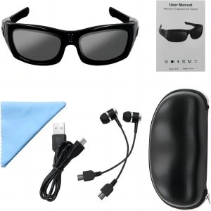 Climbing Snowboarding 1080P Bluetooth Camera Sunglasses Connect With Phone