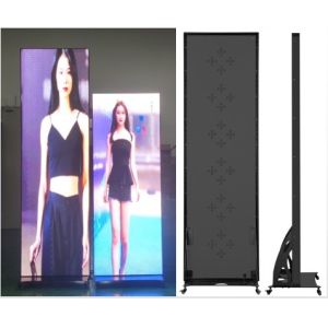 Indoor Digital LED Poster Screen For Shopping Mall Floor Stand Display OEM Voll