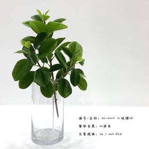 Cheap Indoor Decoration Green Ficus Artificial Tree Branches With Leaves , 33 Cm Size for sale