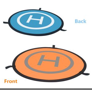 Orange Blue Drone Landing Pad Waterproof Platform for 55cm Drones and RC