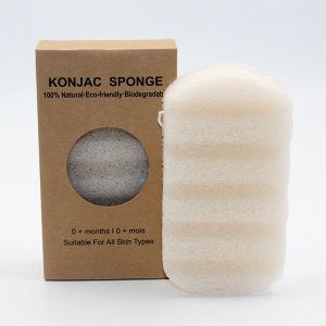 12.5*7.0*2.8cm BPA Free Wave Cleansing Sponge KGM Beauty Konjac Sponge