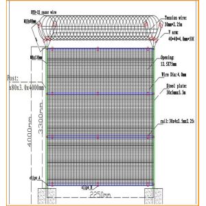 358 welded wire mesh fence