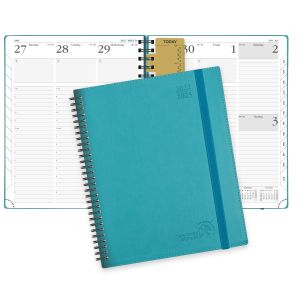 Wirebound Soft Cover Academic Planner Vertical Layout Weekly Overview