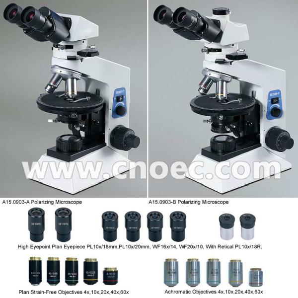 Quality Infinity Binocular / Trinocular 40x - 400x Polarized Light Microscope with Koehler A15.0903 wholesale