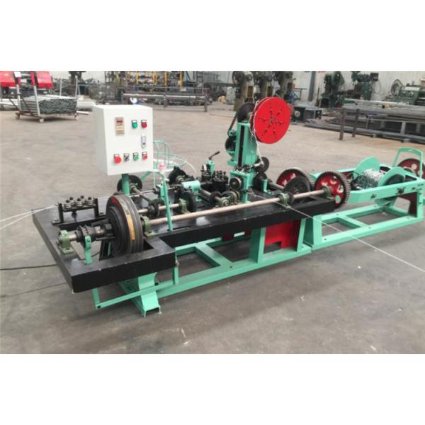 Full Automatic Fast Cyclone Barbed Wire Net Wire Fence Machine 76MM 102Mm Barbed Space