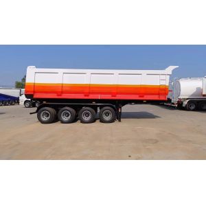 3/4 Axles 60-80 Tons Heavy Tipper Dump Truck Semi Trailer with 9t Grade