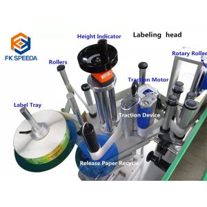 Automatic Round Bottles Labeling Machine for Tin Can Jars and 25 mm Labeling