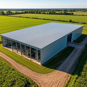 Galvanized Customized Industrial Prefabricated Metal Warehouses Steel Structure