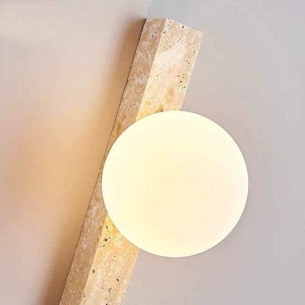 Yellow stone led wall lamp home decorative for project