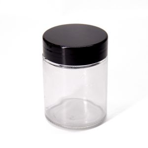 Clear Cosmetic Glass Jar 200ml Lotion Jars With Lids