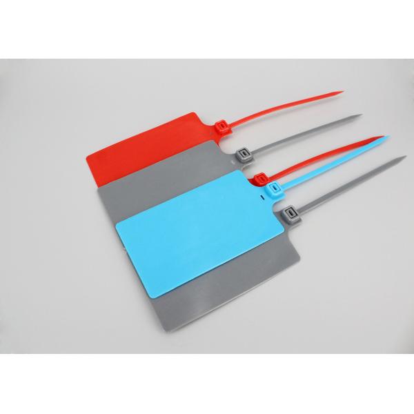 Quality DEMOELE 255mm PP material identification security seal cable ties with big tag marker wholesale